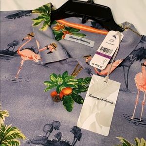 Tommy Bahama 100% Silk Button Down